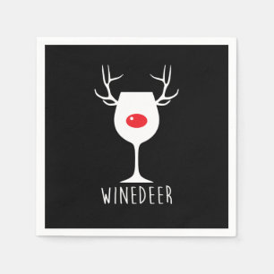Winehersen Funny X-mas Wijnfles Servet