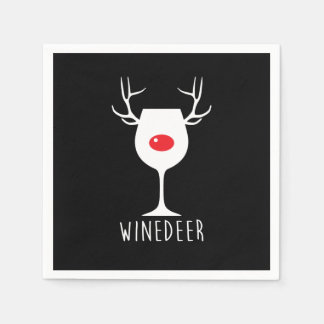 Winehersen Funny X-mas Wijnfles Servet