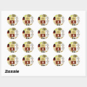 winelabel-inspiratie ronde sticker (Vel)