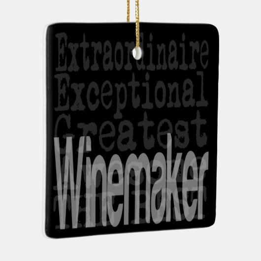 Winemaker Extraordinaire Keramisch Ornament (Rechts)