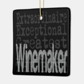 Winemaker Extraordinaire Keramisch Ornament (Links)