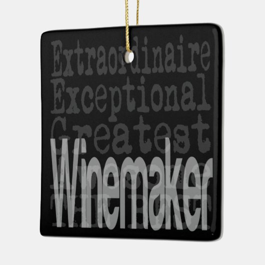 Winemaker Extraordinaire Keramisch Ornament (Links)