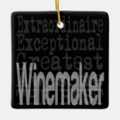 Winemaker Extraordinaire Keramisch Ornament (Voorkant)