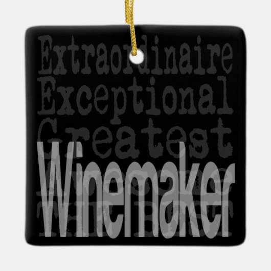 Winemaker Extraordinaire Keramisch Ornament (Voorkant)