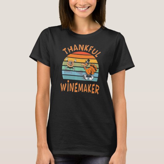 Winemaker Job Thanksgiving T-shirt (Voorkant)