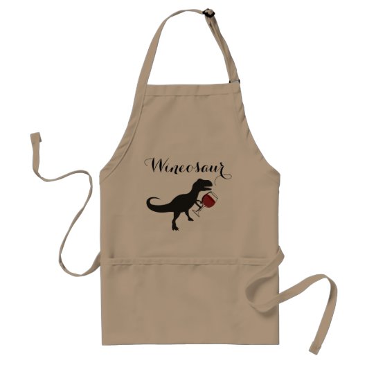 Wineosaur Apron Standaard Schort (Voorkant)