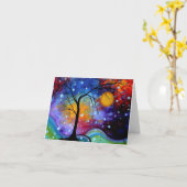 Winer Sparkle Circle of Life MADART Painting Kaart (Gele Bloem)