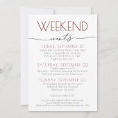 Winery Bachelorette Invitation Vino voor Vows Kaart (Achterkant)