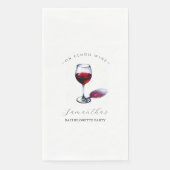 Winery Bachelorette Party Thema Papieren servetten (Voorkant)