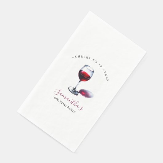 Winery Birthday Party Thema Papieren servetten (Hoek)