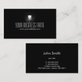 Winery Classy Wine Glass Elegant Donker Visitekaartje (Voorkant / Achterkant)