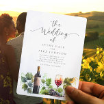 Winery Country Wedding Invitation Kaart<br><div class="desc">Nodig uw gasten uit voor een prachtige wijngaard bestemming bruiloft met deze wijnmakerij land bruiloft uitnodiging. Deze waterverf heeft een stijlvol ontwerp dat de essentie van een rustieke wijnmakerij weergeeft en combineert zachte, aardse tinten met chique kalligrafie voor een verfijnd maar ontspannen gevoel. Perfect voor koppels die een wijnproeverij vieren,...</div>
