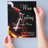 Winery Flyer-uitnodiging voor het testen van wijn Flyer (Hand)