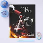 Winery Flyer-uitnodiging voor het testen van wijn Flyer (Enkel)