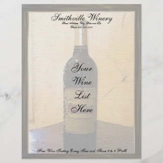 Winery Letterhead Gepersonaliseerd Briefhoofd
