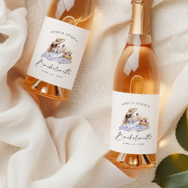 Winery Picknick Cottage Bachelorette Weekend Wijn Etiket