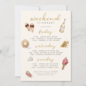 Winery Picnic Bachelorette Weekend Uitnodiging (Achterkant)