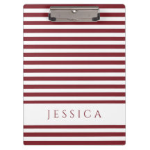 Winery Red en White Striped Pattern Name