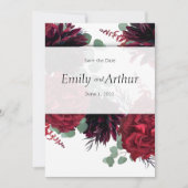 Winery red & white set 10 Save the Date Kaart (Voorkant)