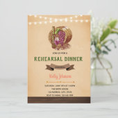 Winery repetitie diner uitnodiging (Staand voorkant)