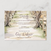 Winery Rustic Chic Grapevine Wedding Details Informatiekaartje (Voorkant)