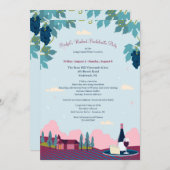 Winery Tour vrijgezellenfeest Kaart (Voorkant / Achterkant)