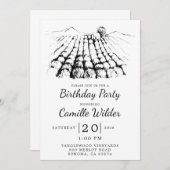 Winery Vineyard Birthday Party Kaart (Voorkant / Achterkant)