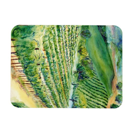 Winery Vineyard Magnet Magneet (Horizontaal)