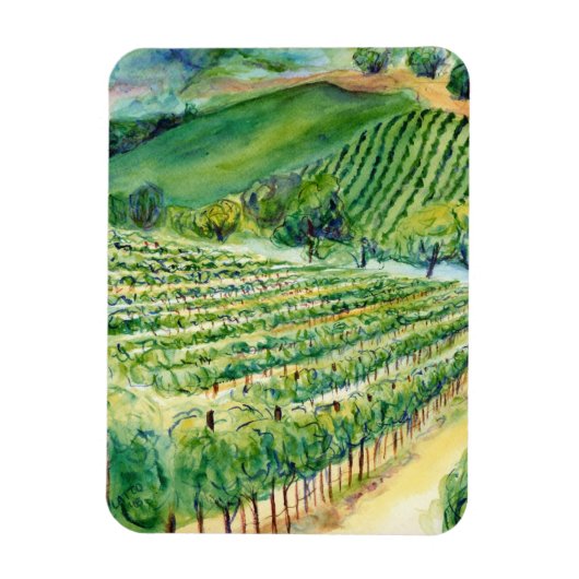 Winery Vineyard Magnet Magneet (Verticaal)