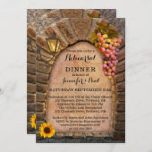 Winery Vineyard Rehearsal Dinner Invitation Kaart (Voorkant / Achterkant)