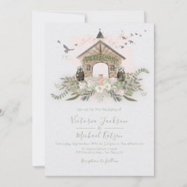 Winery Vineyard Stone Venue Huwelijksuitnodigingen Kaart