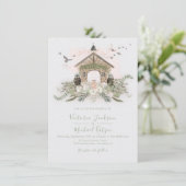 Winery Vineyard Stone Venue Huwelijksuitnodigingen Kaart (Staand voorkant)