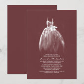 Winery Wedding Gown Bourgogne Vrijgezellenfeest Kaart (Voorkant / Achterkant)