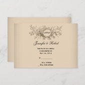  Winery Wedding-kaart RSVP Kaartje (Voorkant / Achterkant)