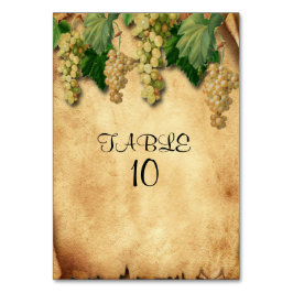 Winery Wedding  Rustic Paper Grape Vine Kaart