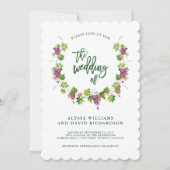 Winery Wedding with Modern Typography | Uitnodigin Kaart (Voorkant)