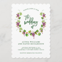 Winery Wedding with Modern Typography | Uitnodigin