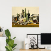 Wines, Liquors and Beer Poster (Thuiskantoor)