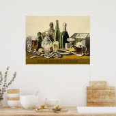Wines, Liquors and Beer Poster (Keuken)