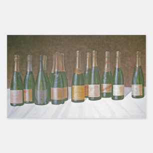 Winescape Champagne 2003 2 Rechthoekige Sticker