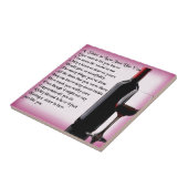    WineSister in Law Poem Tegeltje (Zijkant)