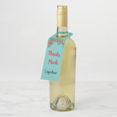 #WineTagsforBottles #WineBottleGiftTags Flessenhanger (Schuin)