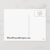 Winey kat Kerstmis "...en aan alle goede wijn" Feestdagenkaart (Achterkant)