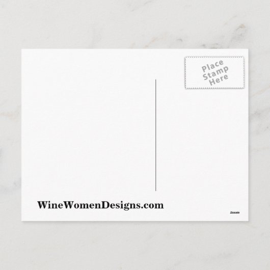 Winey kat Kerstmis "...en aan alle goede wijn" Feestdagenkaart (Achterkant)