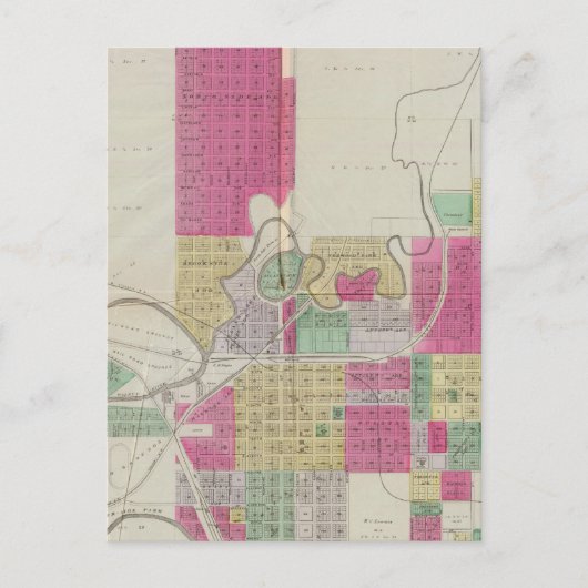 Winfield, Cowley County, Kansas Briefkaart (Voorkant)