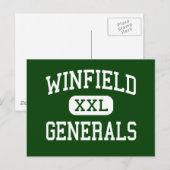 Winfield - Generals - High - Winfield Briefkaart (Voorkant / Achterkant)