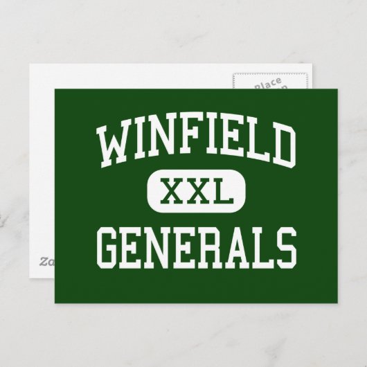 Winfield - Generals - High - Winfield Briefkaart (Voorkant / Achterkant)