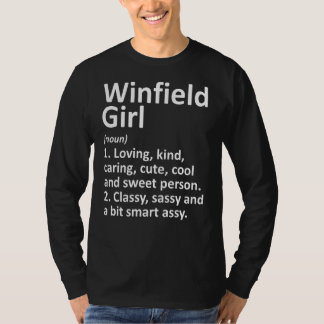 Winfield Girl Al Alabama Funny City Home Roots T-shirt