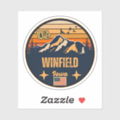 Winfield, Iowa Sticker (Vel)