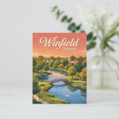 Winfield, Kansas Briefkaart (Staand voorkant)